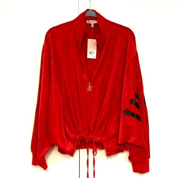 Juicy Couture Astor Track Velour Batwing Jacket Size M - Picture 1 of 5